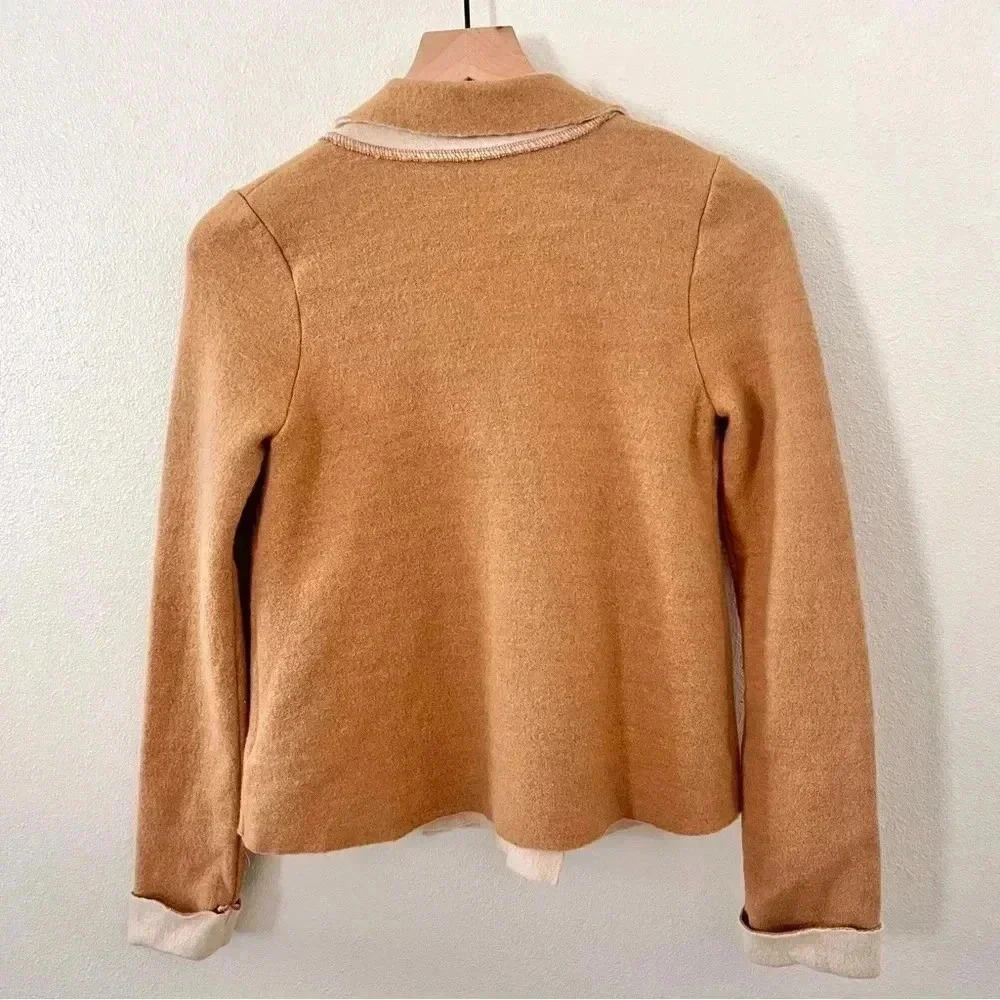 Anthropologie HWR Wool Blend Tan Jacket - Picture 2 of 7